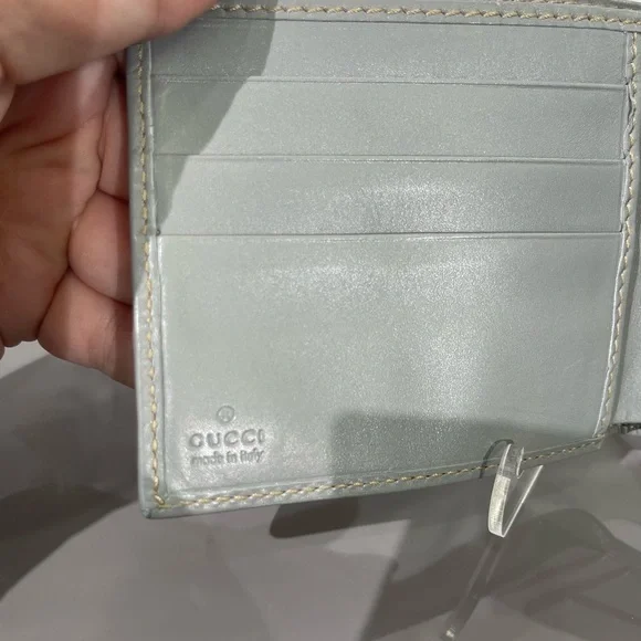 GUCCI Wallet GG Supreme 597609 Leather Grey Men's Women's - Picture 9 of 14